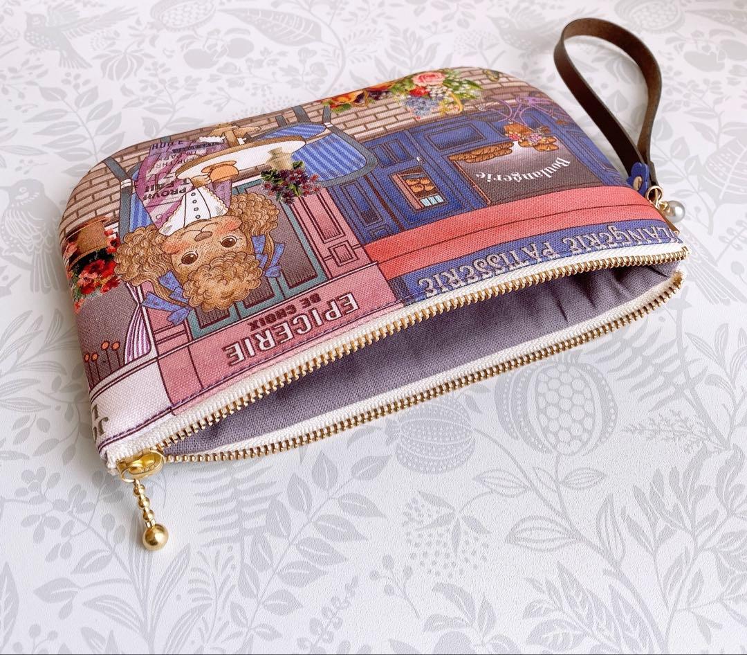 ハンドメイド フラットポーチ ジョリーフルール コラコラ マイリトル