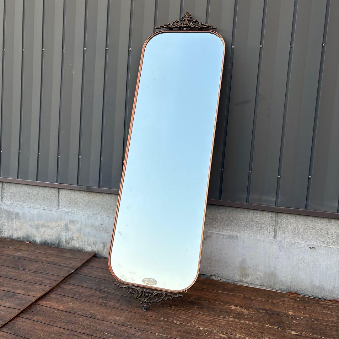 C1 DAISO ブロードミラー 昭和レトロ 装飾アイアンフレーム 壁掛けミラー 楽天市場】『アンティーク調 グレースアートミラー ゴールド 幅45cm M