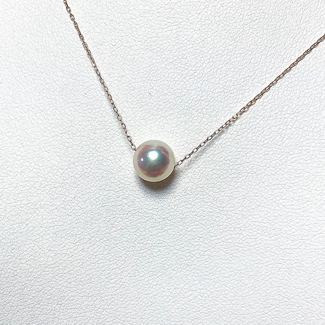 【新品・百貨店商品／総本店】1746天女級のテリ最強8.0-8.5mmK10PG