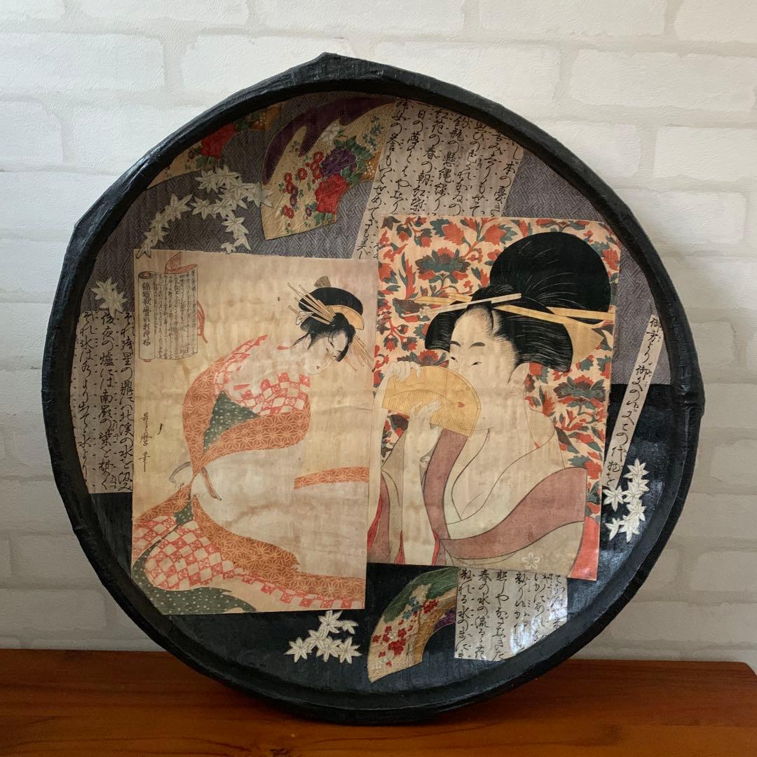 一閑張り　和風飾り 楽天市場】一閑張り 柿渋 日本伝統 和紙貼り 古紙 飾り 台 ざる 小物