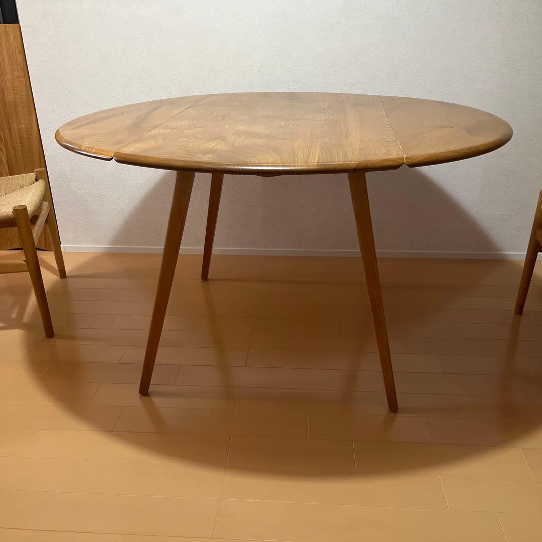 ERCOLアーコールドロップリーフテーブル　アンティーク Lloyd's Antiques Real Antique ercol Drop Leaf Table / ロイズ