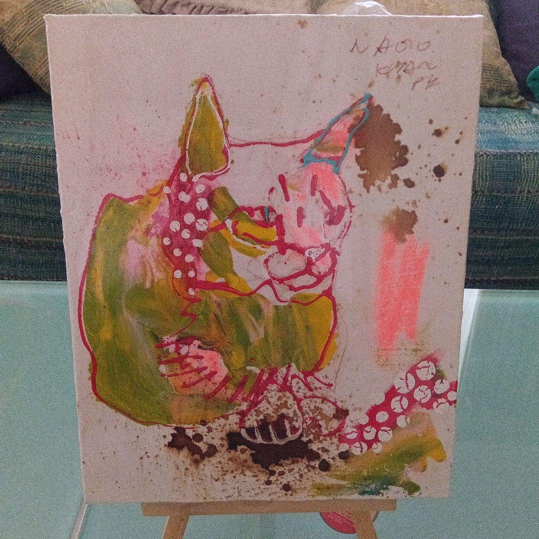 原画　北村直登　「作品20190」 猫の絵画 F3号 原画 北村直登 「作品20190」 猫の絵画 F3号 - メルカリ