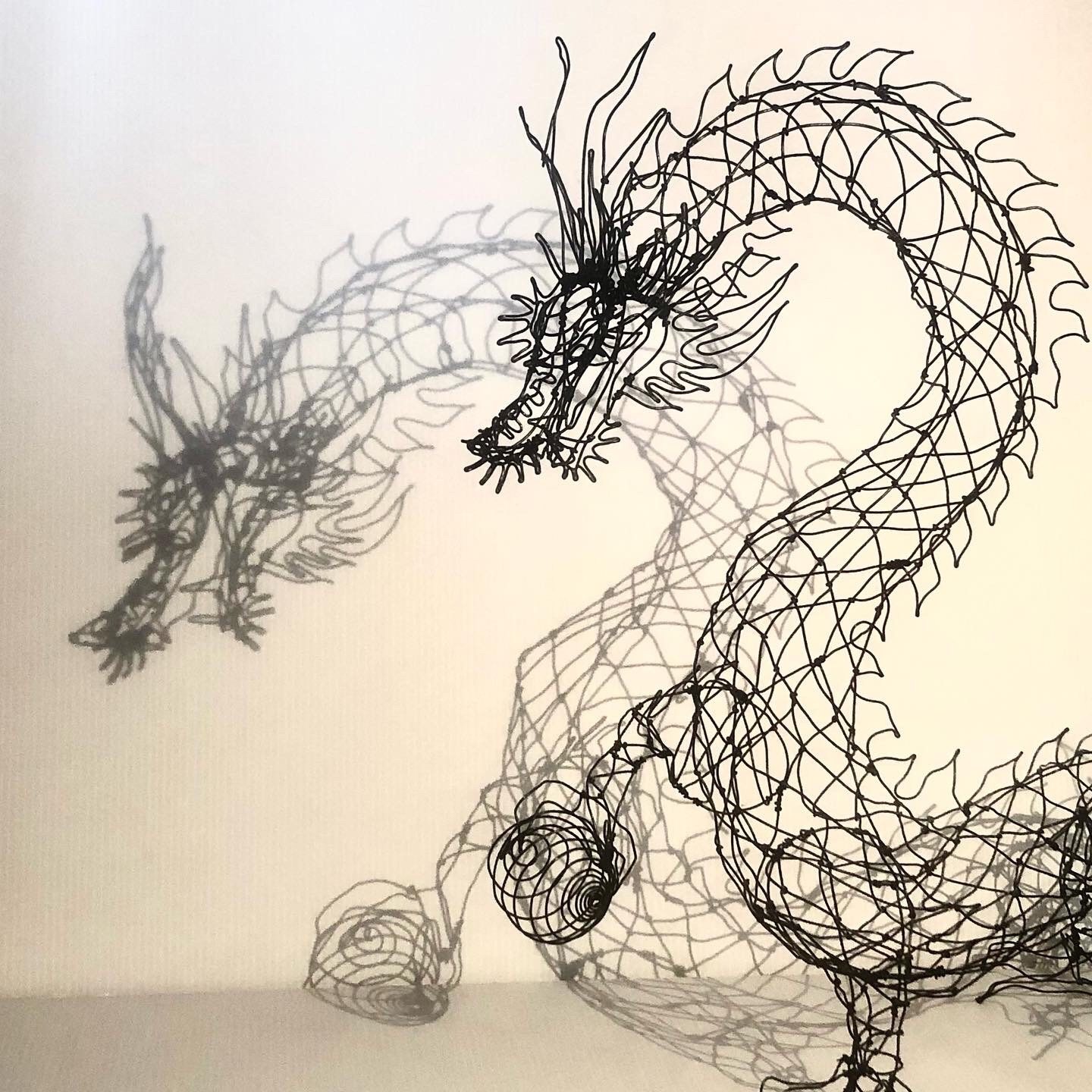 ワイヤーアート龍（大）シャドーアート - YASU GALLERY | minne byGMO