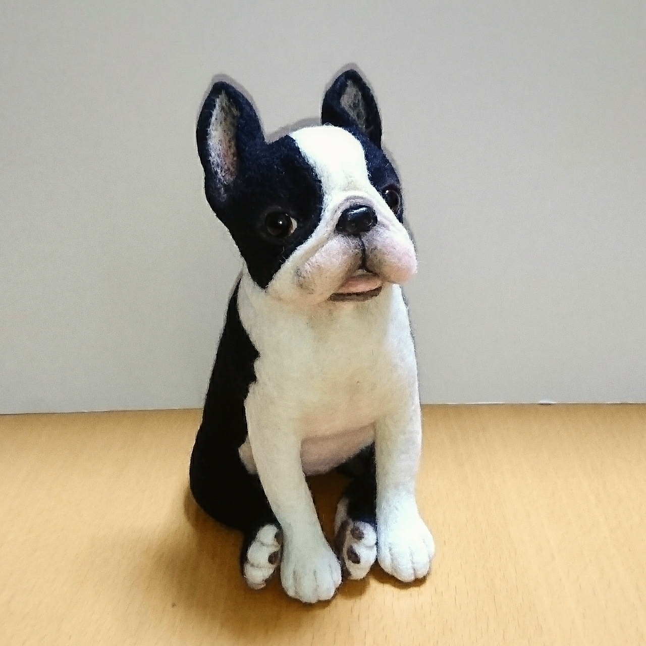 nさまオーダー品 』ボストンテリア - チクチク羊毛フェルト yun's